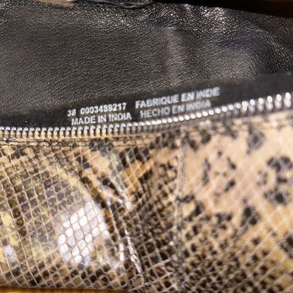 FREE PEOPLE women’s Luna Natural Snakeskin Print Leather Ankle Boots Size 38 - Picture 12 of 16